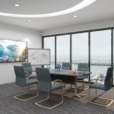The office conference room small meeting design image below is a part of small office design pictures collection gallery. Simple Fashion Design Leather Wood Frame Oval Round Shape 1 8m Office Small Meeting Conference Table Aliexpress