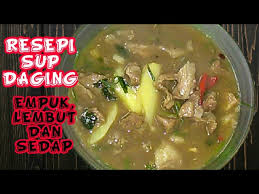 Bila bosan dengan olahan air rebusan daging yang kedua ini jangan dibuang karena akan dijadikan kuah kaldu sup. Resepi Sup Daging Sedap Mudah Youtube