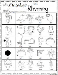 The english alphabet consists of 26 letters. Halloween Rhyming Worksheet Made By Teachers