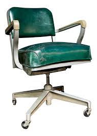 Over time, chair wheels accumulate dirt and build up debris. 1950s Vintage Beefy Steelcase Banker Rolling Desk Chair Chairish