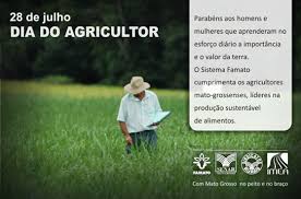 Hoje é 28 de julho, o dia do agricultor. Dia Do Agricultor