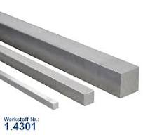 Edelstahl Vierkant Vierkantstahl blank 1.4301 V2A 4x4mm - 50x50mm Länge bis  3m
