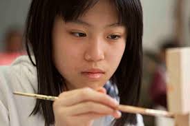 A program gets children and parents making art together