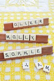 Wedding Ideas Planning Inspiration Scrabble Place Cards Wedding Table Names Wedding Place Cards