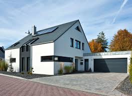 Moderne Architektur Einfamilienhaus Satteldach Facade House House Entrance Architecture House