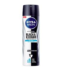 Washes out easily with shampoo and water. Buy Nivea Men Deodorant Spray Black White Invisible Active Maquibeauty