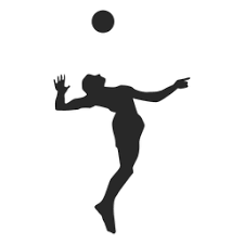 Jump Serve Volleyball Silhouette Volleyball Silhouette Volleyball Silhouette