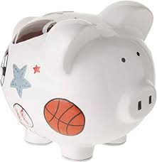 Browse through our personalized gifts for ideas. Amazon Com Child To Cherish Ceramic Piggy Bank For Boys Sports Baby