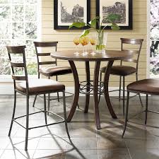 Find the perfect dining room table for your home dining or kitchen area from walmart.ca. Hillsdale Cameron 5 Piece Counter Height Round Wood Dining Table Set With Ladder Back Chairs Walmart Com Walmart Com