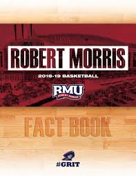 rmu 2018 19 fact book by robert morris university athletics