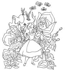 Print coloring of alice in wonderland and free drawings. Fantasy World Of Alice In Wonderland Coloring Page Download Print Online Coloring Pages For Free Color Nimbus