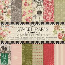 Click the image below to get yourself a pack of this beautiful and versatile paper! Dovecraft Sweet Paris Collection Paper Pack 6 X6 12 Designs Fsc Buy Online In Antigua And Barbuda At Antigua Desertcart Com Productid 48405027