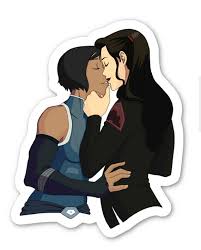 Gentle Touches Korra and Asami Sticker the Legend of Korra 