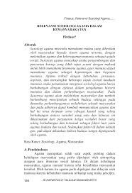 Apakah kepentingan agama dalam kehidupan seseorang manusia? Https Moraref Kemenag Go Id Documents Article 97406410605952386 Download
