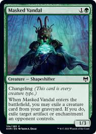 * this will mask a portion of a credit card with 'x' if it finds it in a sentence. Masked Vandal Kaldheim Gatherer Magic The Gathering