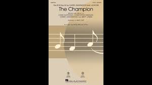 You'll be looking up at me when it's over. The Champion Hal Leonard Online