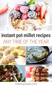 Instant Pot Millet Recipes For Any Time Of The Year Recipe In 2020 Millet Recipes Gluten Free Instant Pot Recipes Recipes