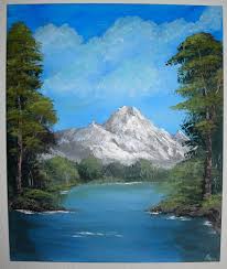 Malen Gemalde Wald See Kunst Natur Hobby Malenmitliebe Liebezummalen Acrylv Acrylic Bilder Alpen Gallery Hobby In 2020 Natural Landmarks Nature Landmarks