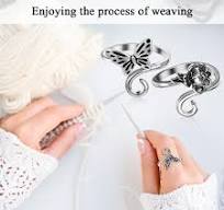 Pillar Candle Display Ouligay Crochet Tension Rings - 2 Piece Adjustable  Finger Rings For Yarn Crafting Finger Crochet Accessories