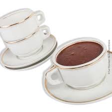 3 Grandes Tasses A Chocolat Et Leurs Soucoupes En Porcelaine Blanche D Ancien Bistrot Francais Bistrot Francais Porcelaine Blanche Soucoupe