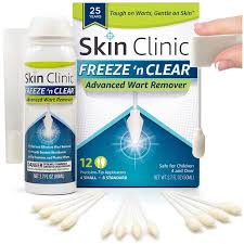 Amazon.com: Skin Clinic FREEZE n CLEAR™ Removedor de verrugas avanzado,  resistente a las verrugas, suave con la piel, (12 aplicadores de precisión)  : Salud y Hogar