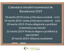 Maybe you would like to learn more about one of these? Calendar Simulare Bac 2019 Suntparinte Ro