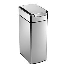 Capacity (approx.) mode wide trash bin white. Stainless Steel Trash Cans The Container Store