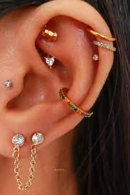 Simple Multiple Cartilage Rook Ear Piercing Ideas Arrow Earring Studs Hoop Rings Www Impuria Co In 2021 Arrow Earrings Studs Earings Piercings Pretty Ear Piercings