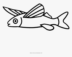 Under the sea coloring pages. Flying Fish Coloring Page Line Art Hd Png Download Kindpng