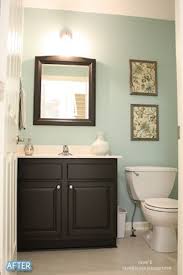 The Powder Room Is Finished Bathroom Makeover Bathroom Redo Bathroom Colors