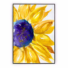 Penuh berlian lukisan bordir beads kupu kupu pada bunga matahari. 13 Bunga Matahari Lukisan Cat Air Rudi Gambar