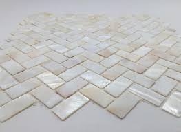 Vogue Tile Genuine Premium Quality White Mother Of Pearl Natural Sea Shell Herringbone Mosaic Tile In 2020 Mosaic Backsplash Wall Floor Tiles Mosaic Tiles