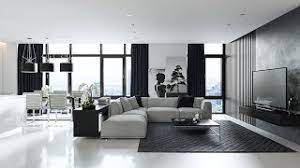 For contrast, they use colorful decorative pillows and black framed illustrations. Living Room Designs Grey Black And White Living Room Furniture Design Decorating Ideas Youtube