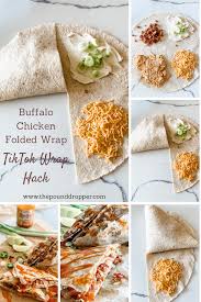 1 1/2 cup sugar, 1 cup of unsalted butter, 1 8oz cream cheese, 1 egg, 1 tsp vanilla, 1/2 tsp almond extract, 3 1/2 cup flour and 1 tsp baking powder. Buffalo Chicken Folded Wrap Pound Dropper