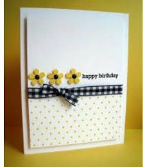 A warm hug to say, take care! Daisy And Polka Dots Birthday Card Rs 199 Simple Cards Cards Handmade Birthday Cards