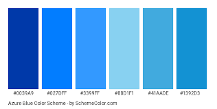 Azure Blue Color Scheme Blue Schemecolor Com