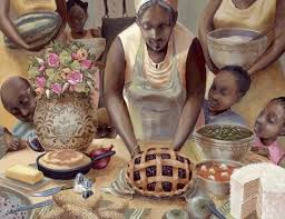 Mama S Table By John Holyfield Black Art African American Art Black Art Painting