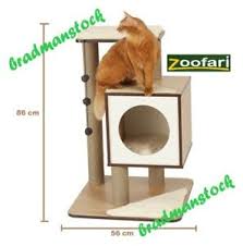 For a screened porch or outside enclosure area. Zoofari Luxury Cat Tree Scratching Post House Scratcher Cat Activity Play Center Ebay