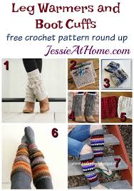 Wear leg warmers underneath a pair of long boots, so the tops of the leg warmers peek out over the boots. Crochet Leg Warmers And Boot Cuffs Jessie At Home