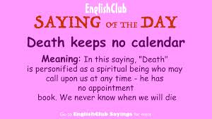 Pin By Englishclub On Saying Of The Day Saying Of The Day Calendar Meaning Day
