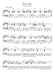 Sung by mcvie and guitarist lindsey buckingham, it was the third single from the band's 1977 hit album rumours, and is one of the band's most enduring hits, peaking at number three. Don T Stop Fleetwood Mac Sheet Music For Piano Solo Musescore Com