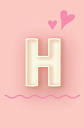 Amazon.com: H: Cute Letter H initial Alphabet Monograme Notebook ...