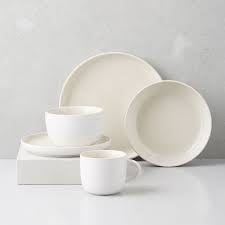 Black And White Dinnerware Sets Kaloh Stoneware Dinnerware Set Of 16 Stoneware Dinnerware Stoneware Dinnerware Sets White Dinnerware Set
