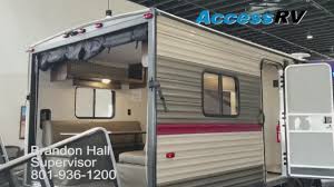 2020 grey wolf 25rr half ton toy hauler travel trailer crossover camper. 2018 Forest River Grey Wolf 27rr Toy Hauler Slide Out Rv Review Access Rv Youtube