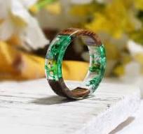 Houten Hars Ring Transparante Epoxy Hars Ring Mode ...