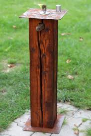 Upcycling Gartenleuchte Aus Altem Holzbalken Zur Deko Und Beleuchtung Altholz Kerzenschein Ollampe