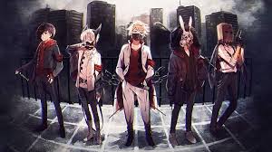 3807 boy hd wallpapers and background images. Hd Wallpaper Crowbar City Anime Anime Boys Sword Mask Gas Masks Night Wallpaper Flare