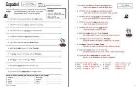 Spanish Stem Change Verbs And Time 10 Sentences Worksheet 10 Sentences Sentences Verb