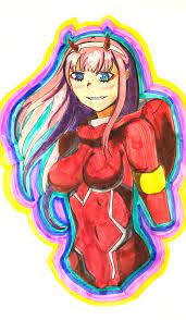 Just a quick tutorial featuring 4 different types of anime eyes for male and female. My Zero Two Sharpie Drawings Anime