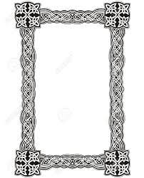 Celtic Decorative Knot Frame Black And White Celtic Border Celtic Designs Celtic